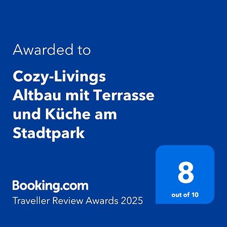 Cozy-Livings Altbau Mit Terrasse Und Kueche Am Stadtpark Bad Nauheim Eksteriør bilde